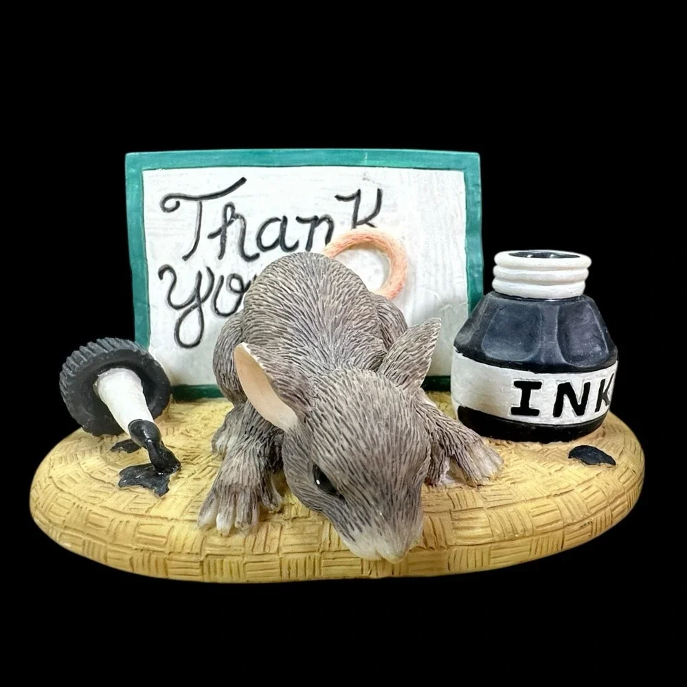Charming Tails Fitz & Floyd Thank You Figurine‎ Club Member Edition 1997